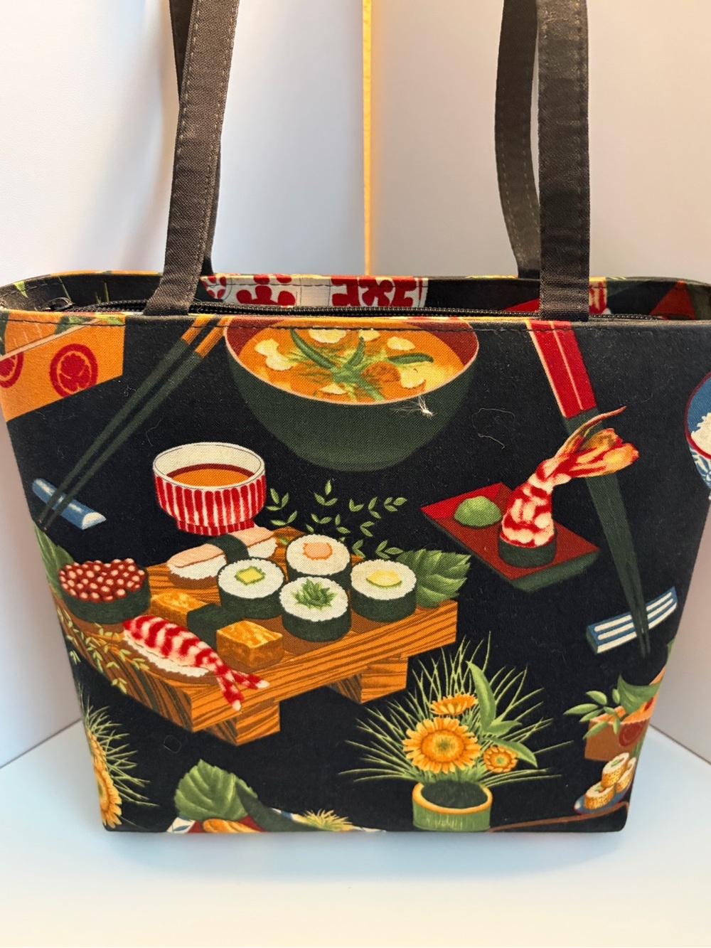Asian Pattern/Sushi Shoulder Bag - Picture 3 of 4